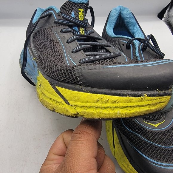 Hoka One One Mens Size 12 Napali Black Blue Yellow Running Sneakers Shoes main image 12